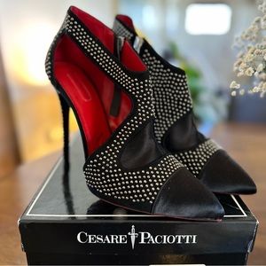 Cesare Paciotti studded black heels